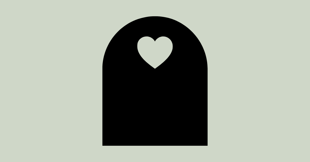 gravestone featuring a heart
